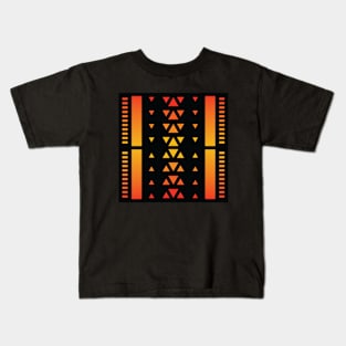 “Dimensional Species (2)” - V.4 Orange - (Geometric Art) (Dimensions) - Doc Labs Kids T-Shirt